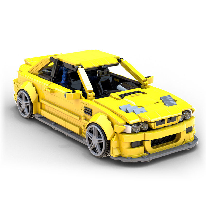 MOC Splicing Building Block Set 45363 BMW E46 M3 GTR Sports Car Racing