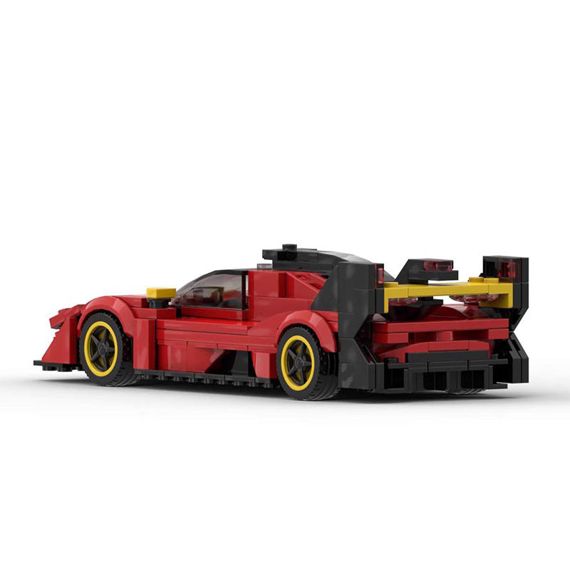 MOC Building Blocks 136251 Ferrari 499p Red Sports Car