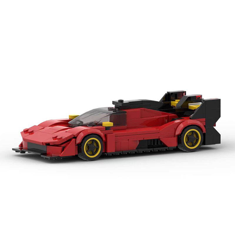 MOC Building Blocks 136251 Ferrari 499p Red Sports Car