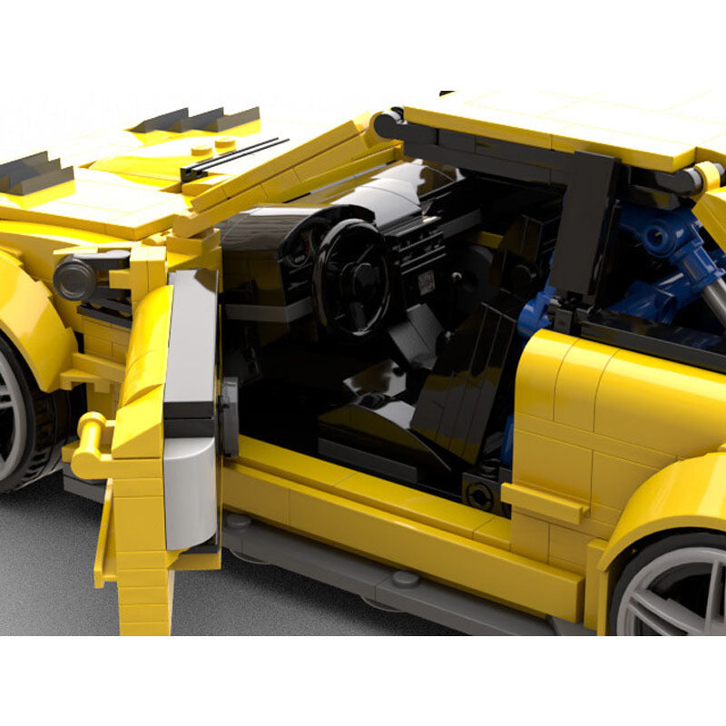 MOC Splicing Building Block Set 45363 BMW E46 M3 GTR Sports Car Racing